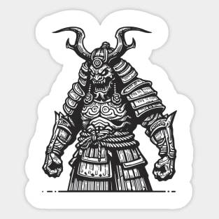 Samurai Monster Sticker